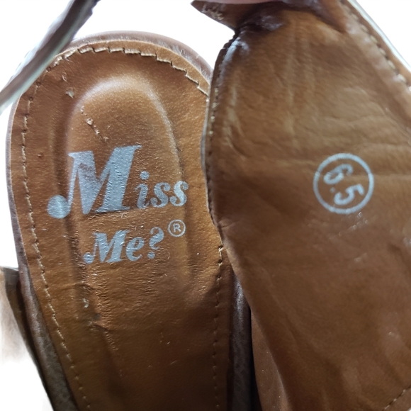 Miss Me Suki Buckle Zip Open Toe Espadrille Wedges - Picture 10 of 14